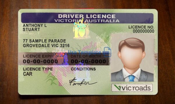 Australia Driving License Template PSD - Image 3