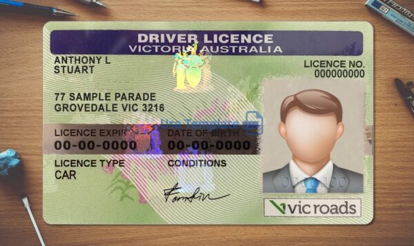 Australia Driving License Template PSD - Image 2