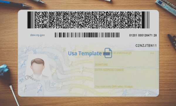 New York Driving License Template PSD - Image 4