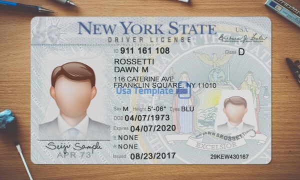 New York Driving License Template PSD - Image 2