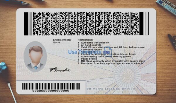 Virginia Driving License Template PSD (Copy) - Image 4