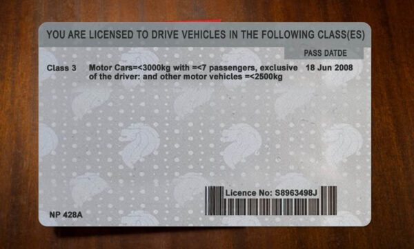 Singapore Driving License Template PSD - Image 5