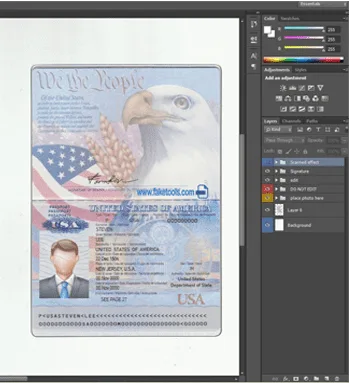 Usatemppsd : Driving License, Passport, ID Card, Utility Bill Psd Template