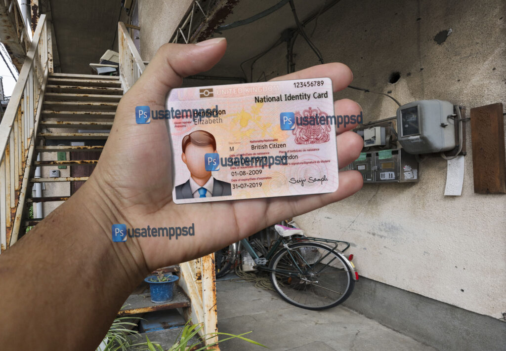 Elements of a clean ID card template design